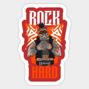 'Rock Hard' Sticker